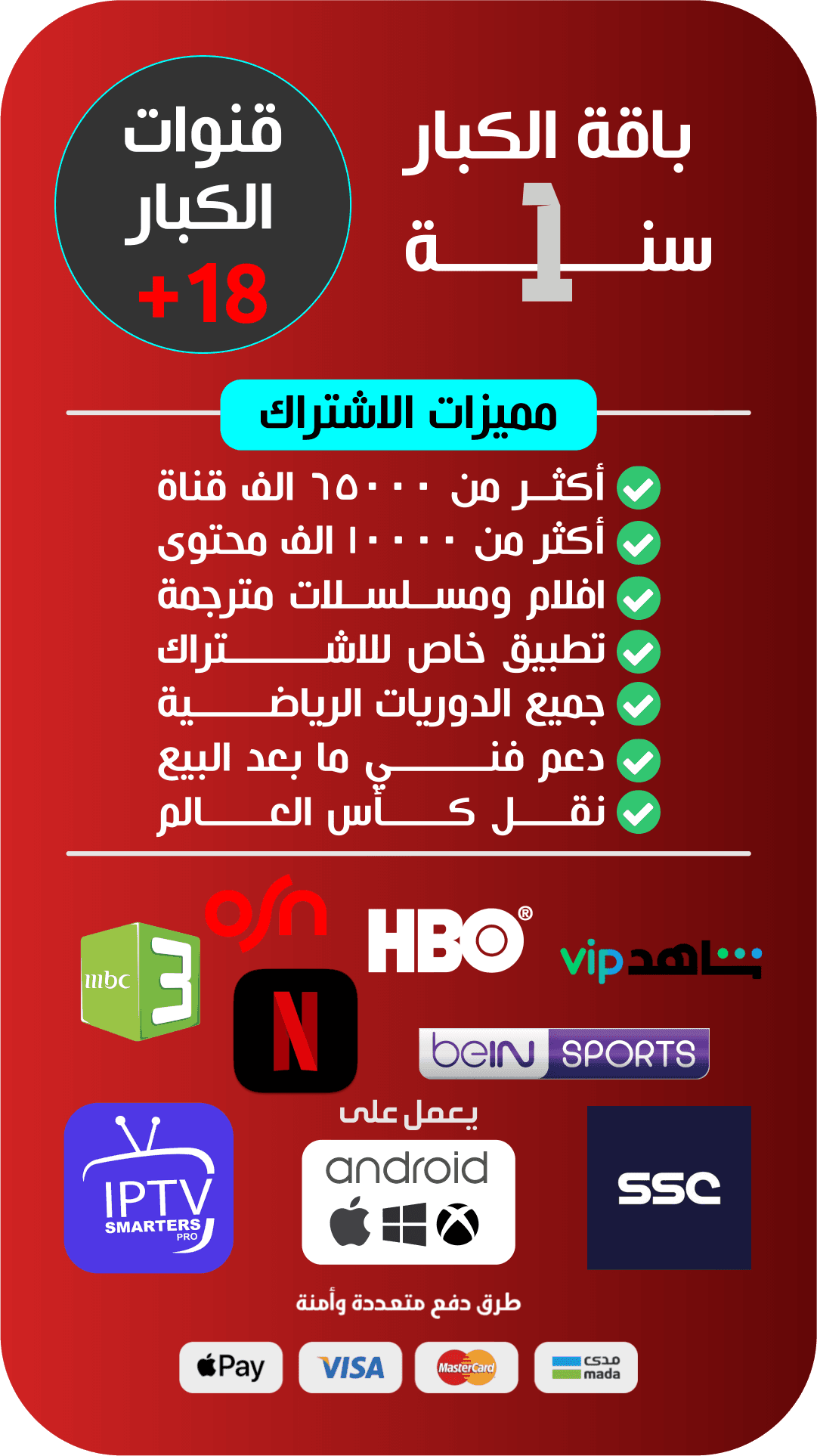 باقة الكبار سنة +18